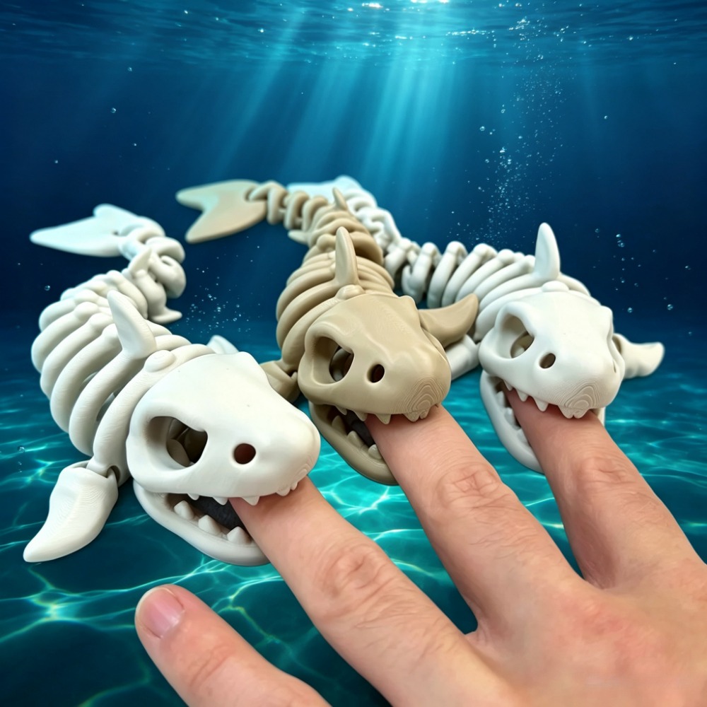Aquarium Fish Items - Scheletro di Squalo Decorativo per Acquario,