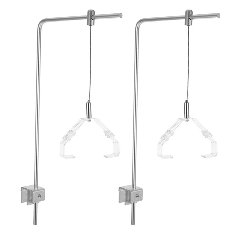 Aquarium Fish Light Lamp - Supporto in alluminio AB41-2Pcs per lampada