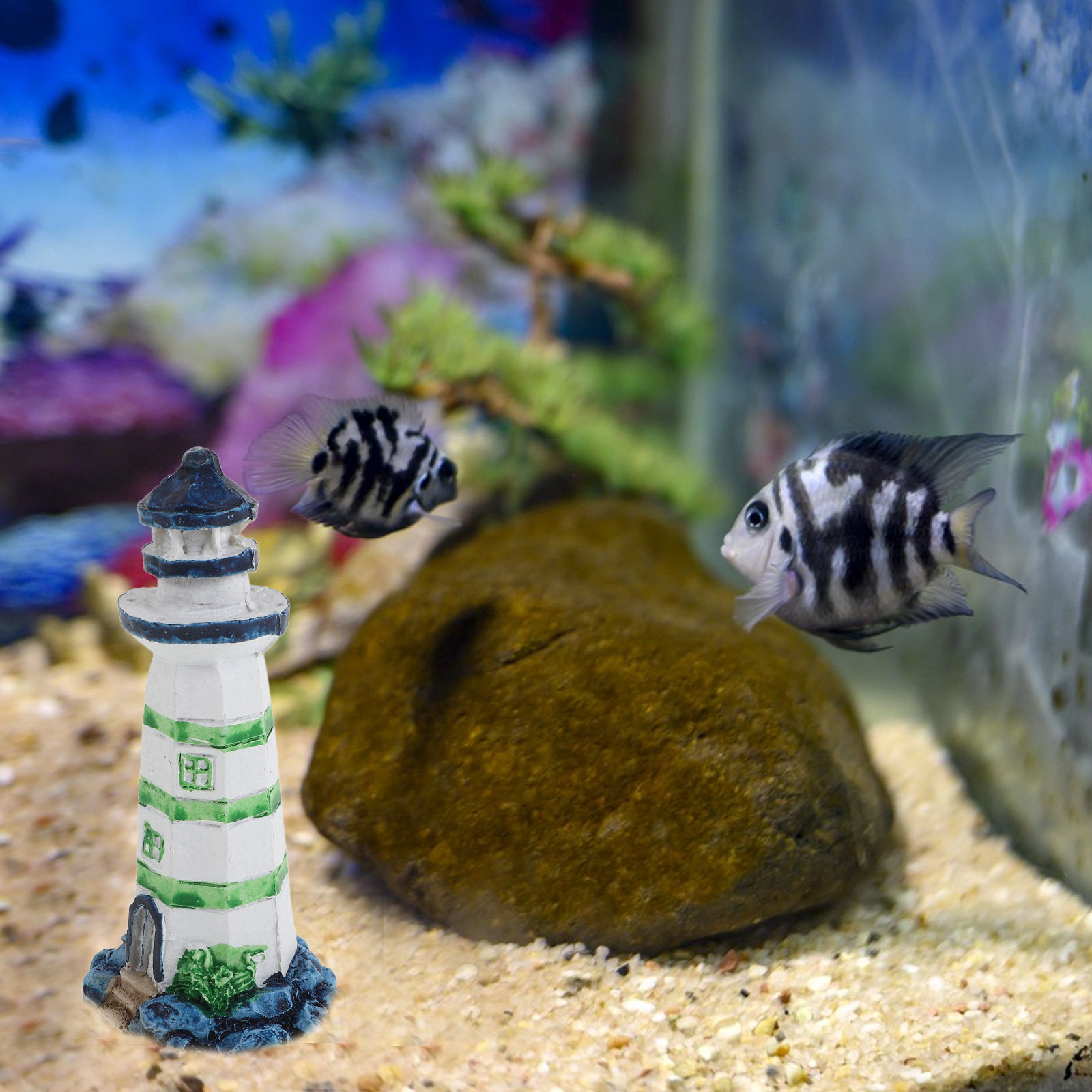 1 Pezzo Faro in Resina, Orname - Aquarium Fish Restaurant recensione e prezzo