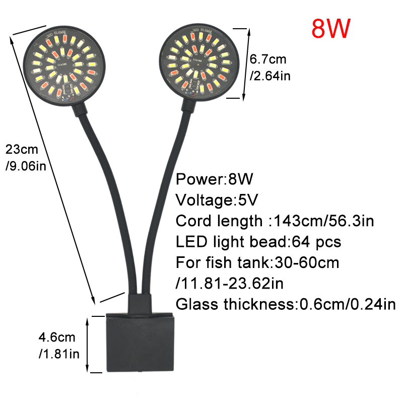 USB Acquario LED Luce per acqu - Aquarium Fish Light Lamp recensione e prezzo