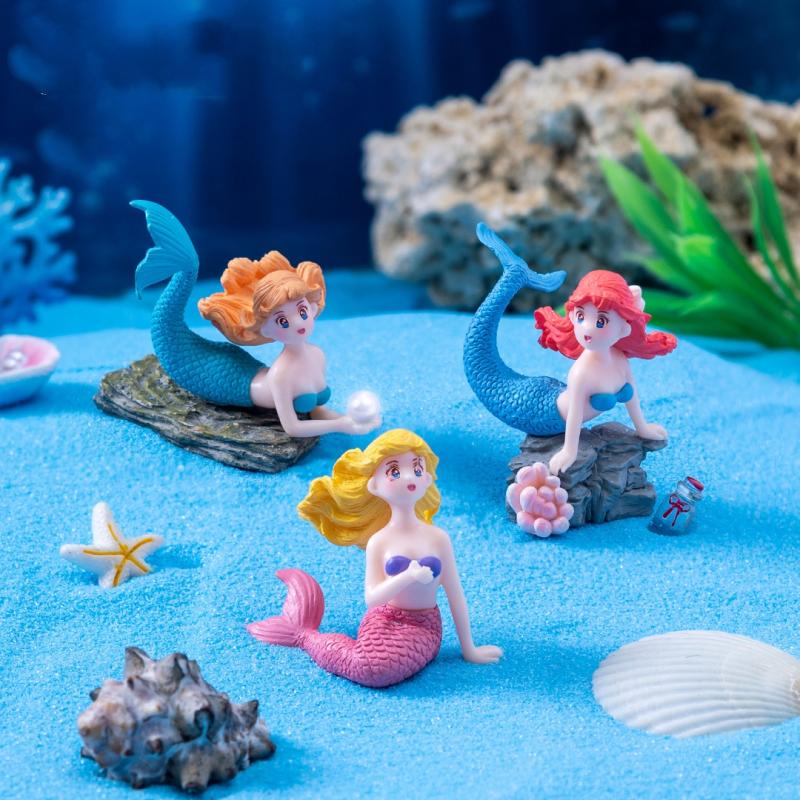 Set di 4 Ornamenti in Plastica - Aquarium Fish Items recensione e prezzo
