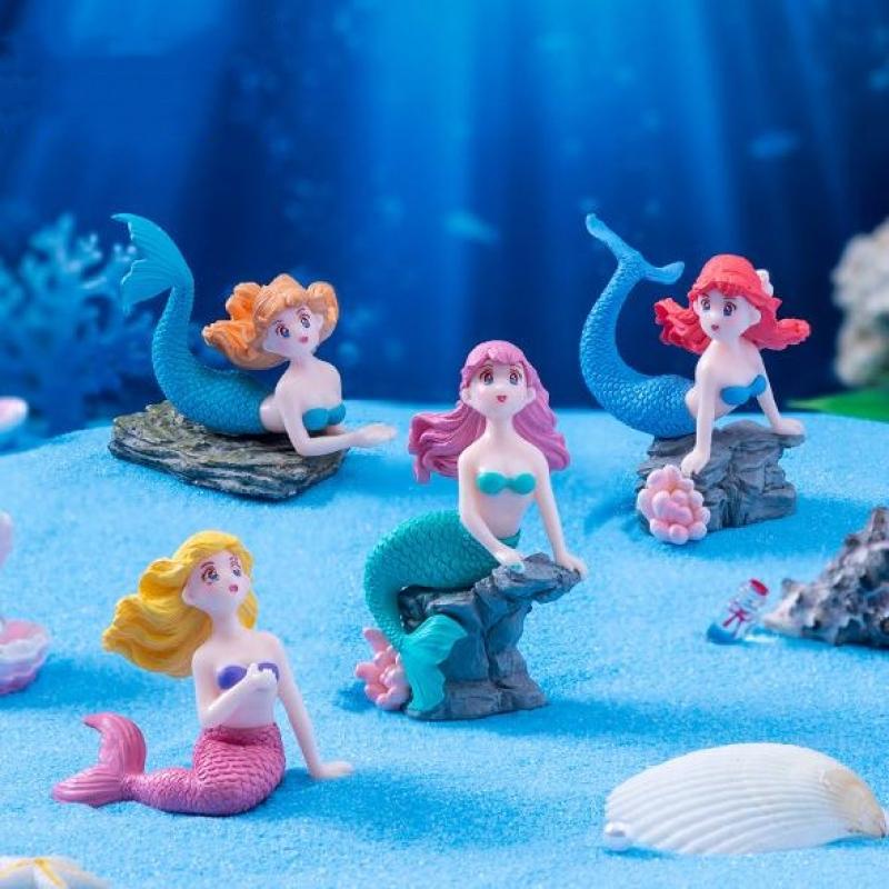 Set di 4 Ornamenti in Plastica - Aquarium Fish Items recensione e prezzo