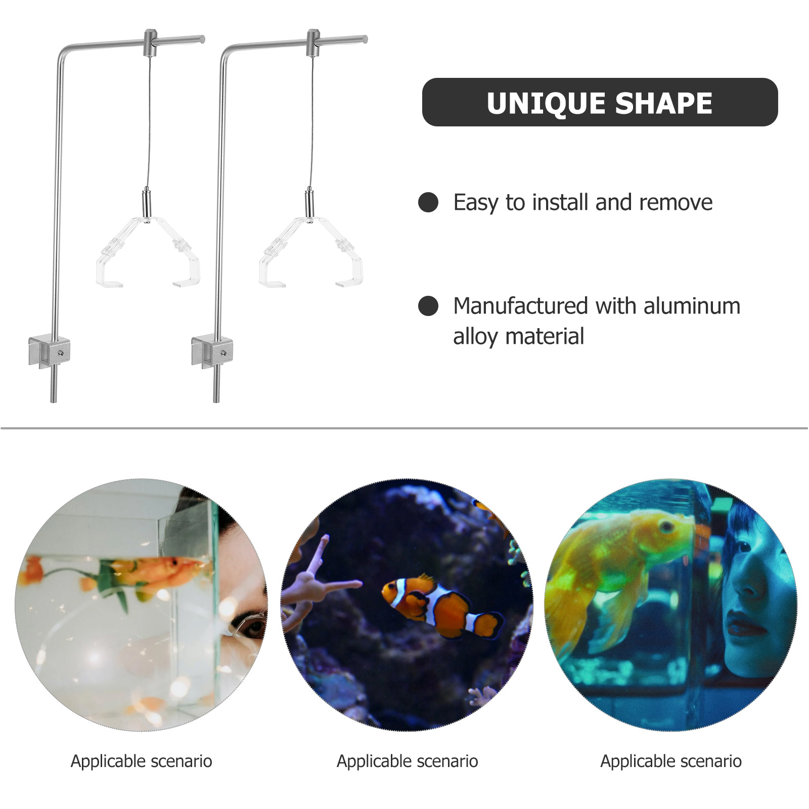 2 pezzi portalampada per acqua - Aquarium Fish Light Lamp recensione e prezzo