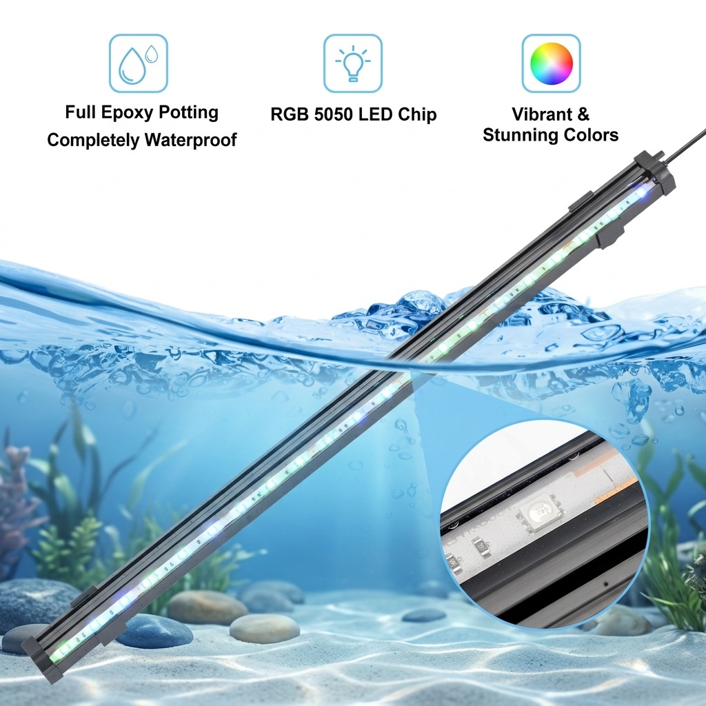 Lampada LED USB per Acquario c - Aquarium Fish Light Lamp recensione e prezzo